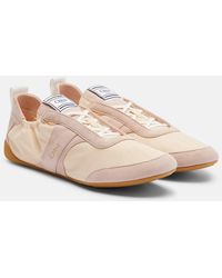 Chloé - Sneakers Kick Con Suede - Lyst