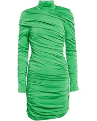 Stella McCartney Ruched Minidress - Green