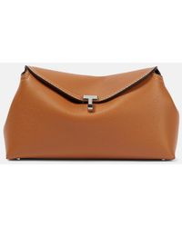 TOTEME - Clutch T-Lock Aus Leder - Lyst