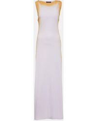 Y. Project - Ribbed-Knit Cotton Maxi Dress - Lyst