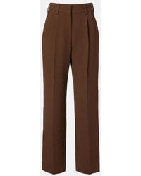 Blazé Milano - Weite High-Rise-Hose Fox Aus Schurwoll-Crepe - Lyst