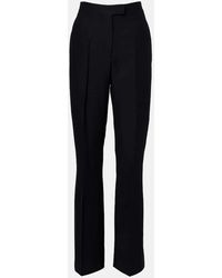 Ferragamo - Gerade High-Rise-Hose Aus Faille - Lyst