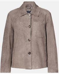 Max Mara - Hemdjacke Aus Veloursleder - Lyst