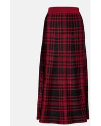 Polo Ralph Lauren - Plaid Midi Skirt - Lyst