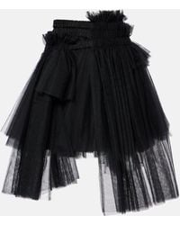 Noir Kei Ninomiya - Mesh Midi Skirt - Lyst