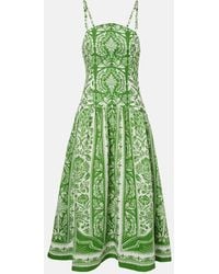 FARM Rio - Floral Cotton Maxi Dress - Lyst