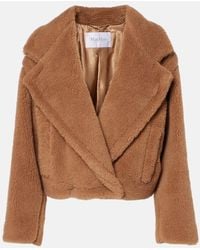 Max Mara - Gardone Camel Hair And Silk Teddy Coat - Lyst