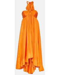 Zimmermann - Midikleid Halcyon Aus Seide - Lyst