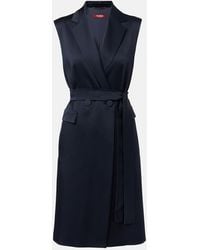 Max Mara - Afgano Belted Satin Jacket - Lyst