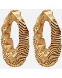 Alaïa - Spiral Small Hoop Earrings - Lyst