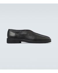 Lemaire Full-grain Leather Slippers - Black