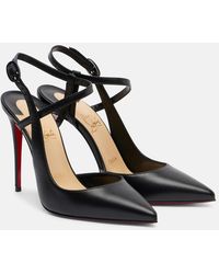 Christian Louboutin - Jenlove 100 Leather Slingback Pumps - Lyst