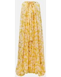 Carolina Herrera - Robe Aus Seide - Lyst