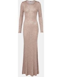 Balenciaga - Sequined Maxi Dress - Lyst