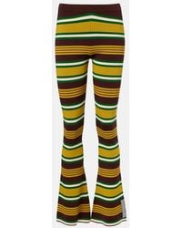 ALÉMAIS - Clover Knitted Striped Flared Pants - Lyst