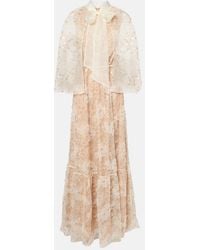 Self-Portrait - Robe Longue Brodee - Lyst