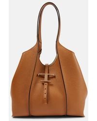Tod's - Timeless Small leather tote bag - Lyst
