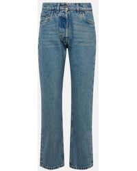 Prada - Jean Straight Taille Mi-Haute - Lyst