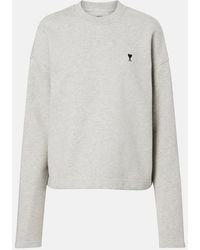 Ami Paris - Ami De Cour Cotton Fleece Sweatshirt - Lyst