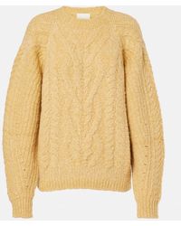 Isabel Marant - Kallie Cable-Knit Sweater - Lyst