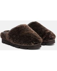 Brunello Cucinelli - Fur Slippers - Lyst