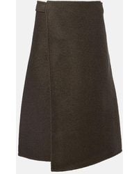 Proenza Schouler - Bodhi Wool-Blend Boucle Twill Wrap Skirt - Lyst