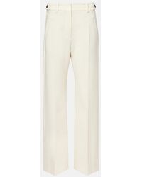 Brunello Cucinelli - High-Rise Wide-Leg Pants - Lyst