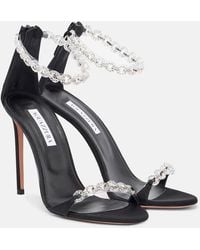Aquazzura - Bijoux 105 Embellished Sandals - Lyst
