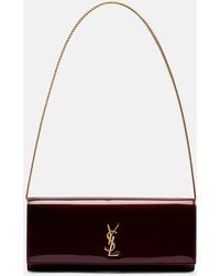 Saint Laurent - Kate Patent Leather Clutch - Lyst