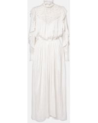 Isabel Marant - Frilled Collar Long Dress - Lyst
