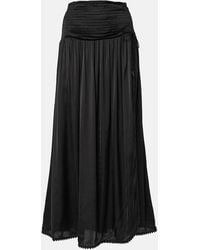 Poupette - Maxirock Carla Aus Satin - Lyst