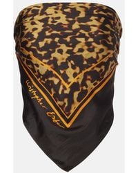 Christopher Esber - Printed Silk Top - Lyst