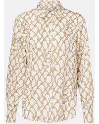 Burberry - Top De Seda Estampado - Lyst