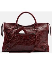 Balenciaga - Le City Medium Leather Top-Handle Bag - Lyst
