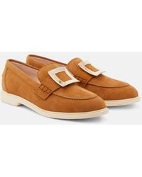 Roger Vivier - Viv' Rangers Suede Loafers - Lyst