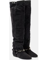 Isabel Marant - Selize Suede Over-The-Knee Boots - Lyst