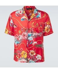 Gucci - Floral Silk Twill Bowling Shirt - Lyst