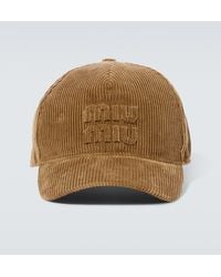 Miu Miu - Baseballcap Aus Cord - Lyst