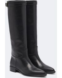 Prada - Leather Knee-High Boots - Lyst