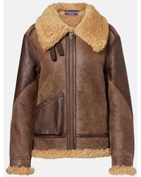 Ralph Lauren - Shearling-Trimmed Leather Jacket - Lyst