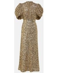 ROTATE BIRGER CHRISTENSEN - Maxikleid Mit Pailletten - Lyst