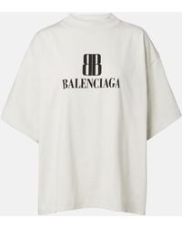 Balenciaga - Relaxed Fit Cropped T-Shirt - Lyst