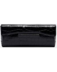 TOTEME - T-Clutch Small Croc-Effect Leather Clutch - Lyst
