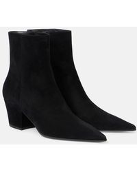 Gianvito Rossi - Keinna 55 Suede Ankle Boots - Lyst