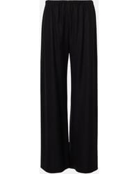 The Row - Gala Wool And Cashmere Wide-Leg Pants - Lyst