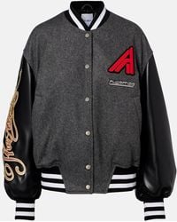 The Attico - Wool-Blend Varsity Jacket - Lyst