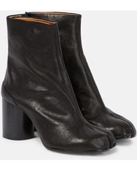 Maison Margiela - Ankle Boots Tabi Aus Leder - Lyst