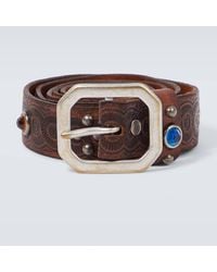 RRL - Verzierter Guertel Rasco Aus Leder - Lyst