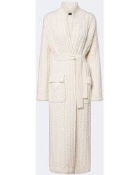 arch4 - Bond Street Cable-Knit Cashmere Long Cardigan - Lyst