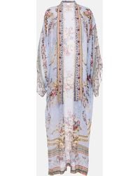 Camilla - Embellished Silk Beach Cover-up - Lyst